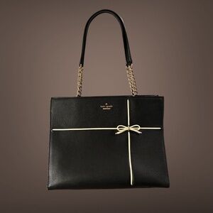 Women's Kate Spade New York Cherry Street Phoebe Shoulder Bag In Black W/ Bow